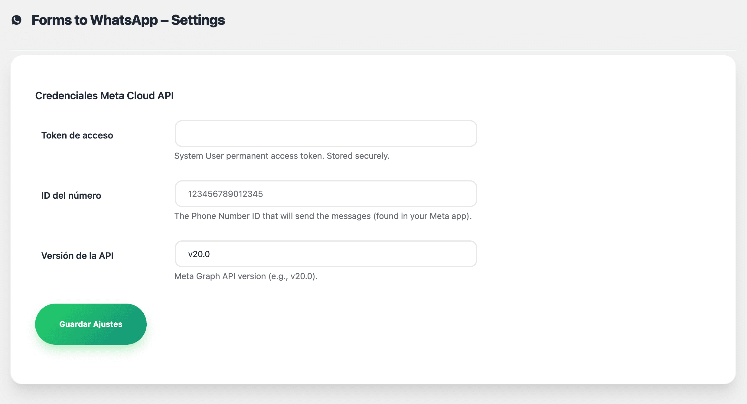 Screenshot 2 de Plugin Form to Whats for Elementor